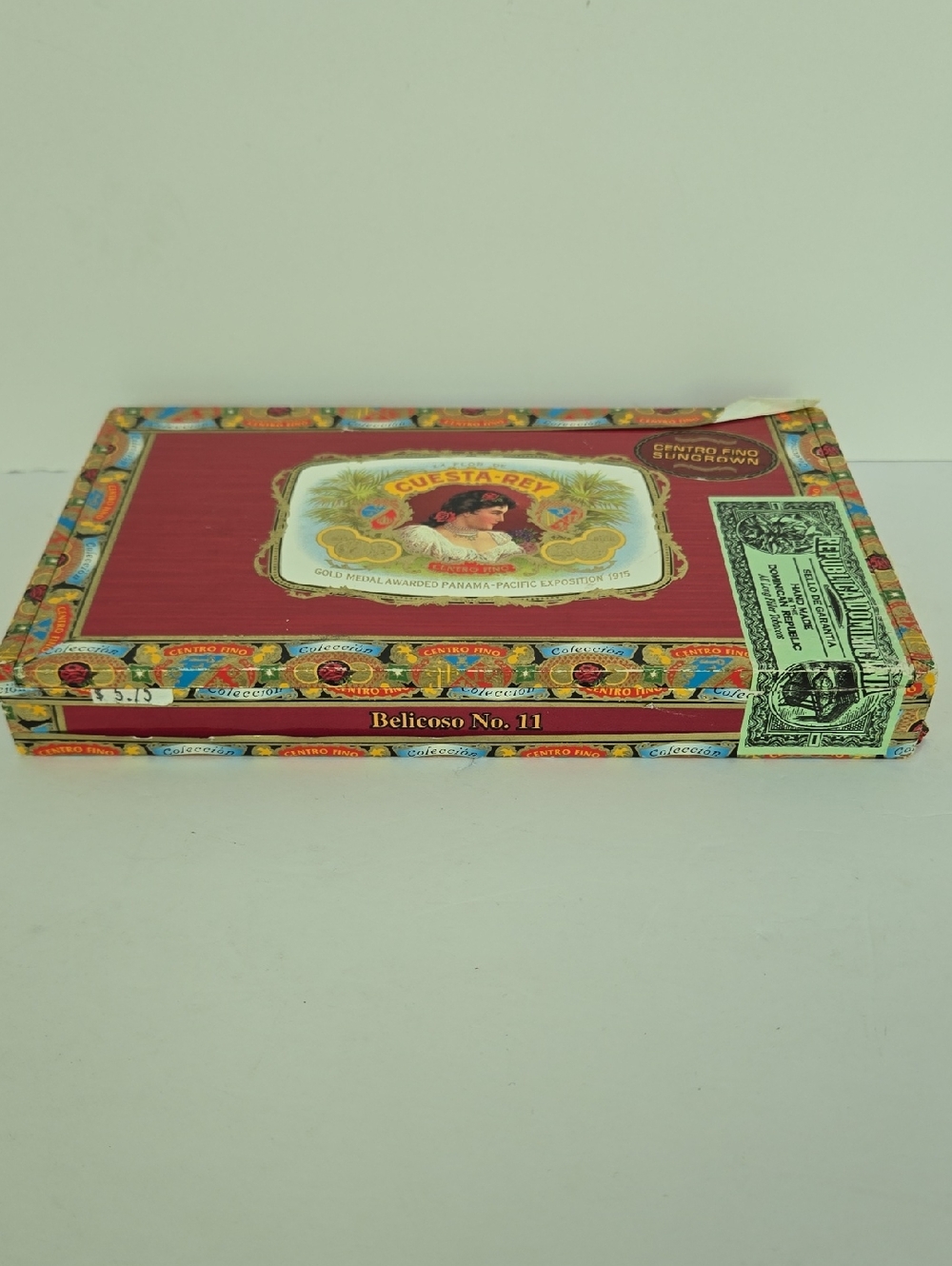 Vintage Cuesta-Rey Belicoso No. 11 Empty Red Cigar Craft Box